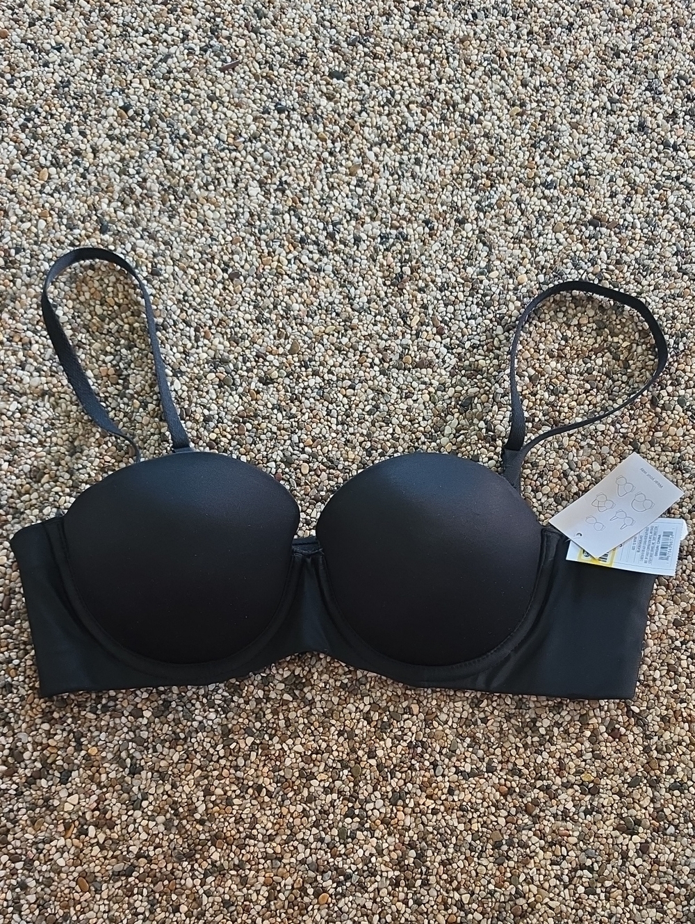 Auden Black Convertible Bra with‎ Removable Straps